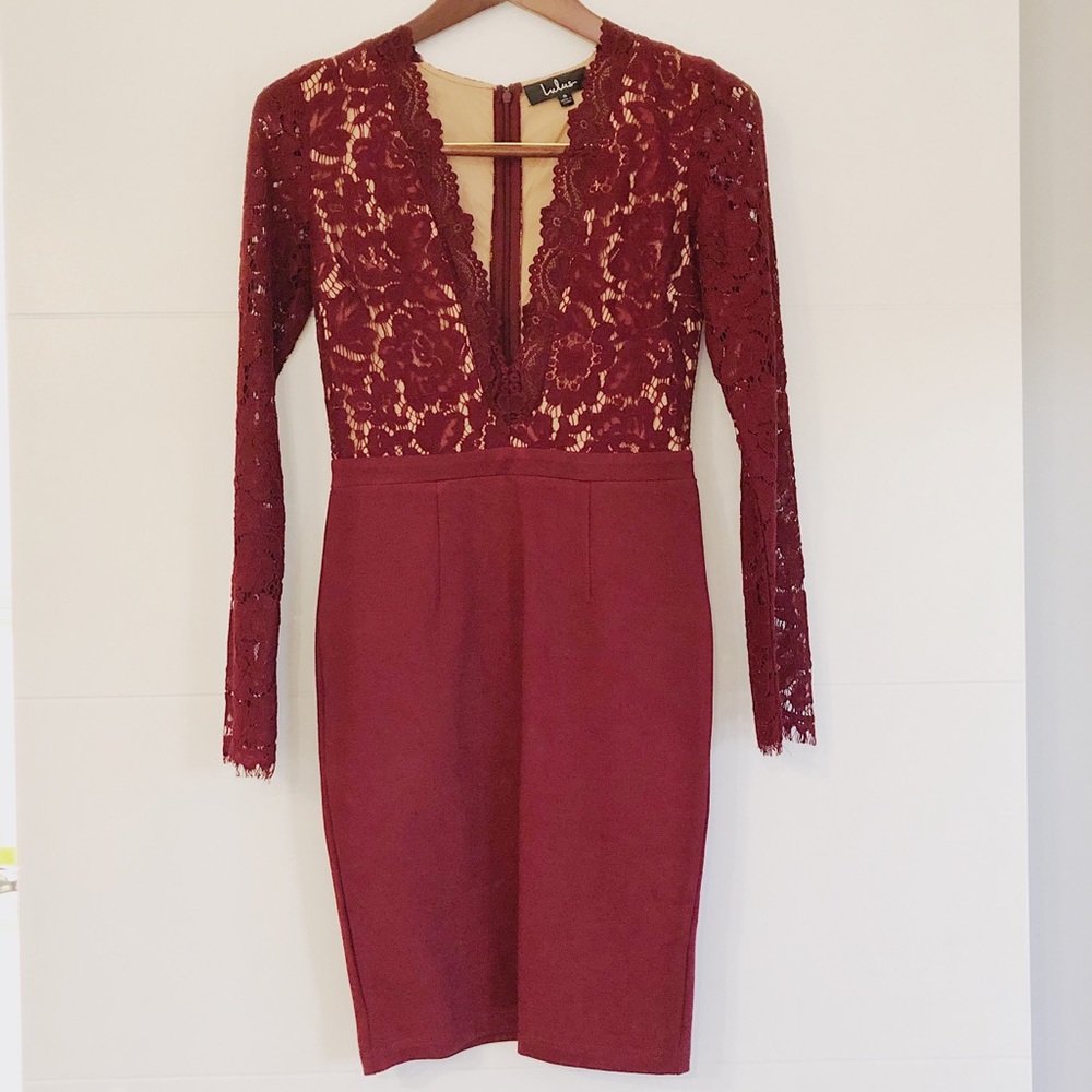 Deep V-Neck Dress